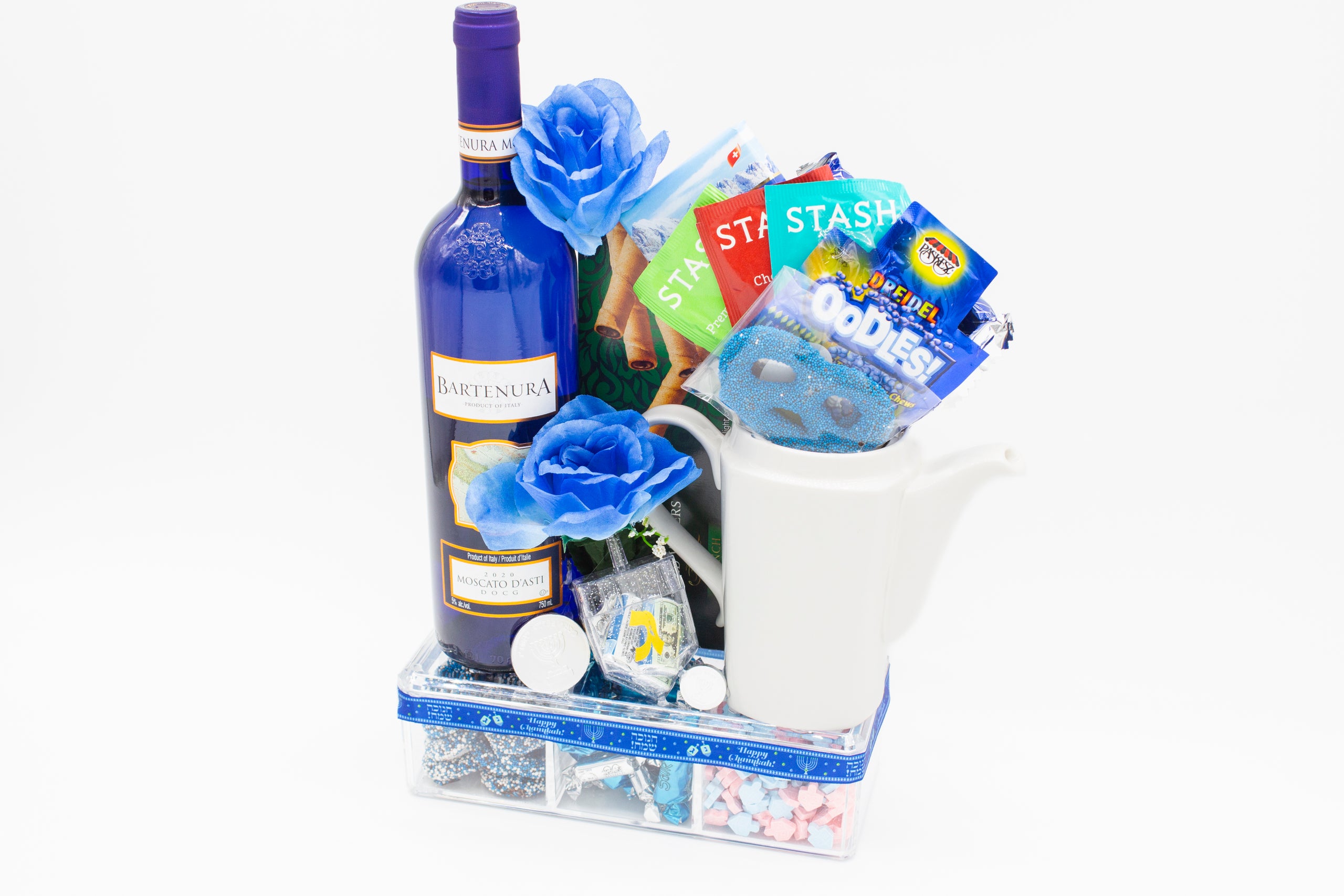 Hanukkah Organizer and Wine Gift